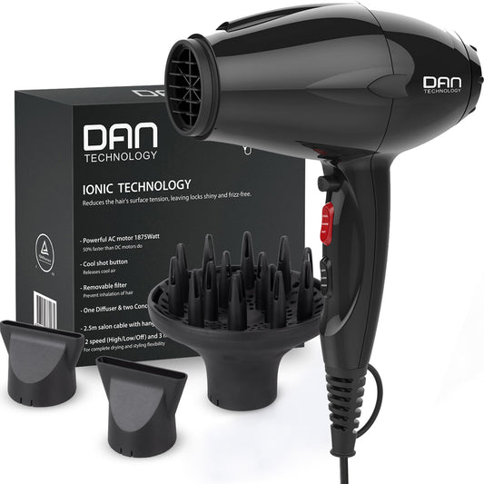 Professional salon hair dryer ,dries Hair Faster with Less Frizz .Tourmaline + Ionic + Ceramic Technology