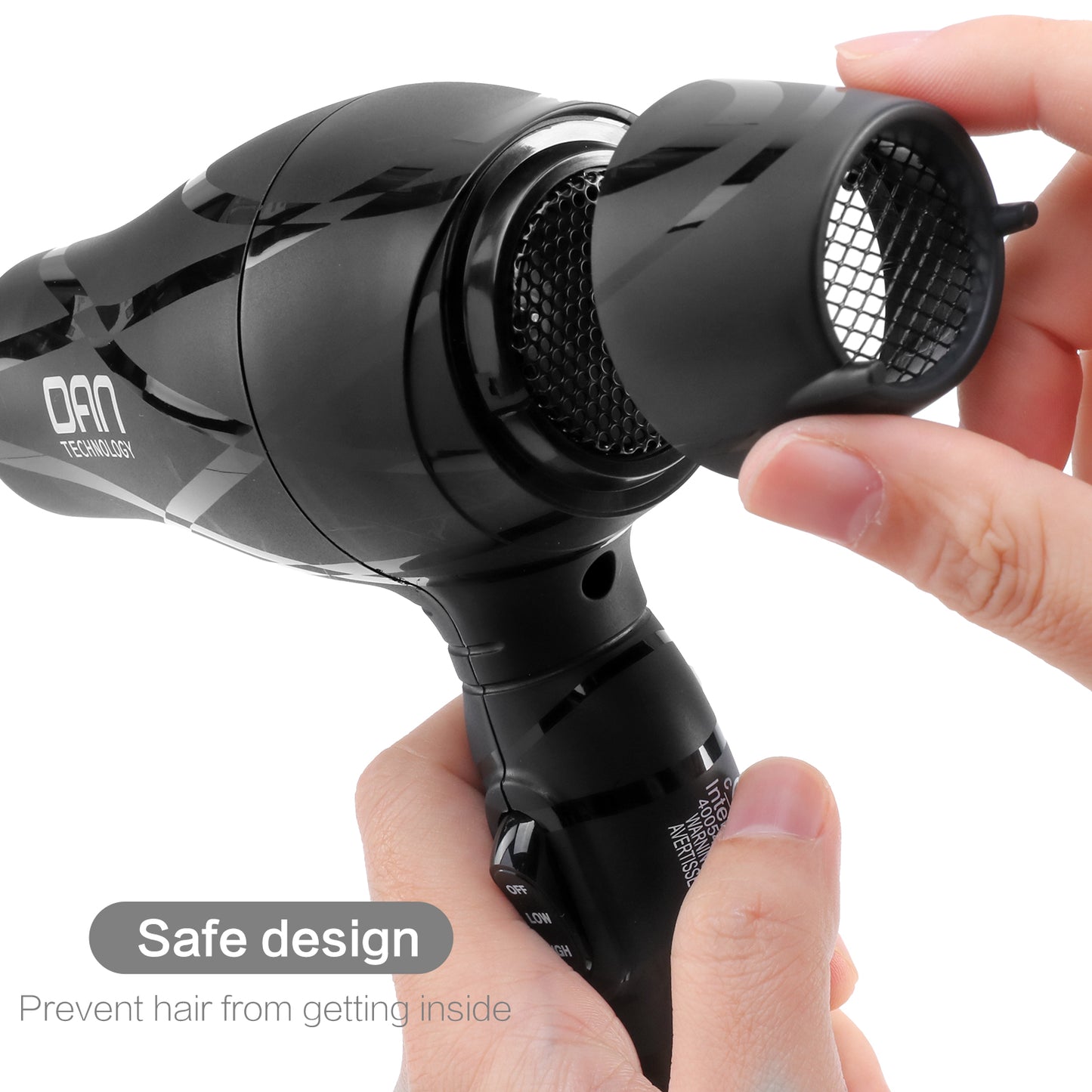 Portable Mini Blow Dryer with Concentrator&Diffuser, Fast Drying Quiet for Women and Kids